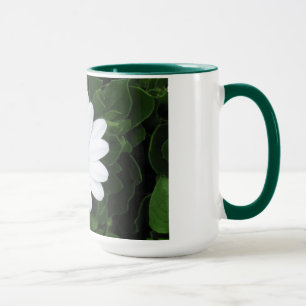 Mug Bouteille à fleurs blanches - choisissez style et