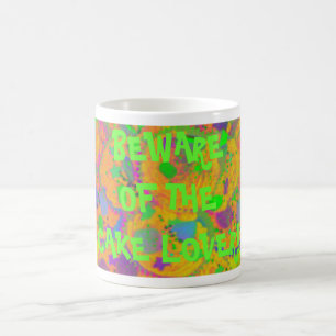 Mug Bouteille 'adepte du gâteau' Orange Cupcakes