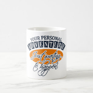 Mug Bouteille AVENTURE - choisissez style et couleur