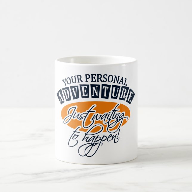 Mug Bouteille AVENTURE - choisissez style et couleur (Centre)