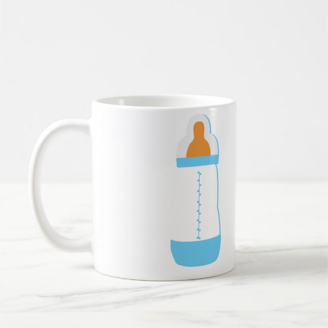 Mug Bouteille bébé bleue (Gauche)