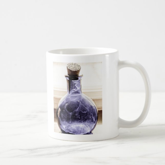 Mug Bouteille Bleue Photo Vieillie (Droite)