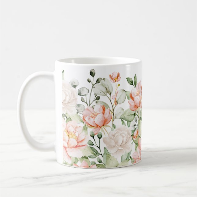 Mug Bouteille de beauté florale (Gauche)