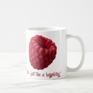 Mug Bouteille de conception framboise