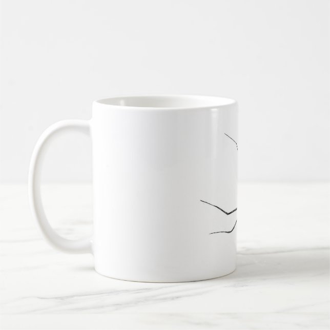 Mug Bouteille de dessin d'araignée (Gauche)