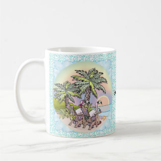Mug Bouteille de Flamant rose Sunset Beach