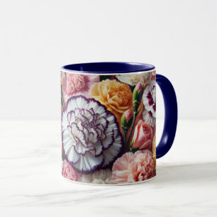 Mug Bouteille de fleurs de carnation