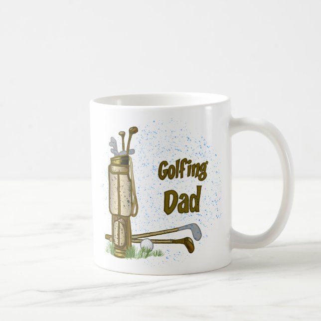 Mug Bouteille de Golfer Dad (Droite)