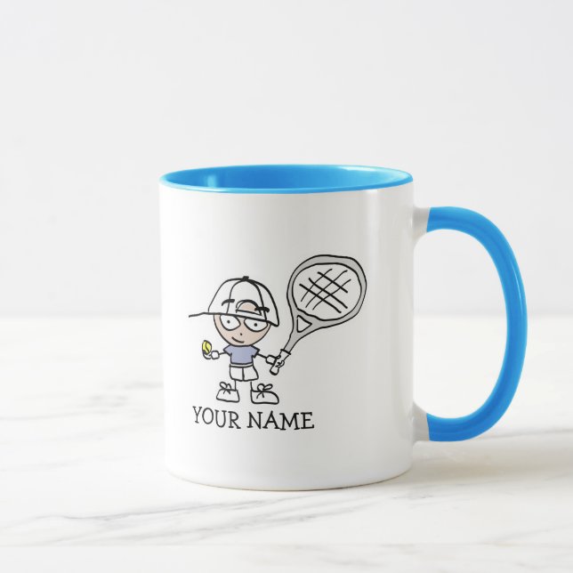 Mug Bouteille de joueur de tennis pour enfants personn (Droite)