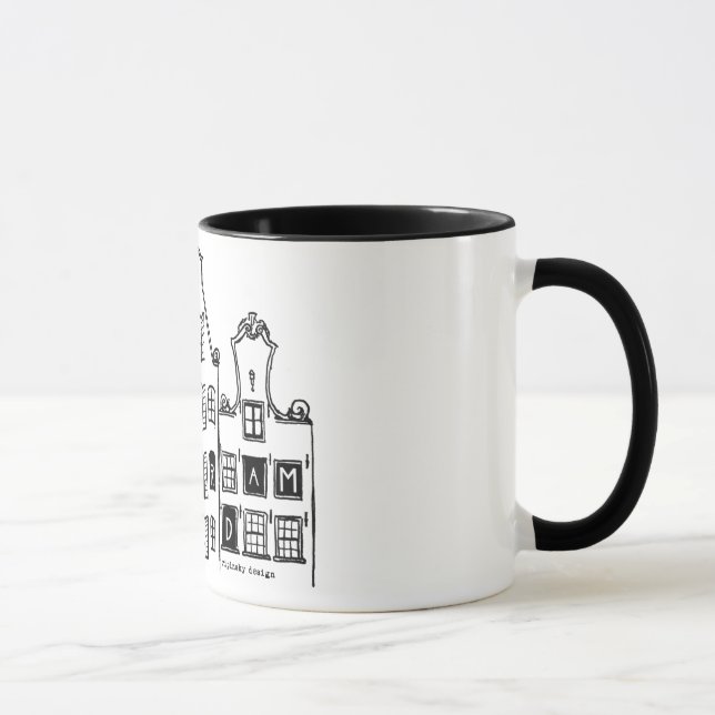 Mug Bouteille de maison d'Amsterdam (Droite)