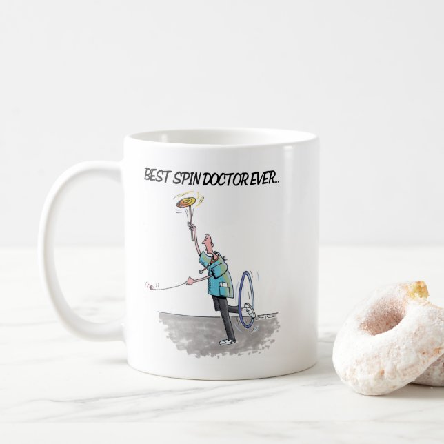 Mug Bouteille de Spin Doctor (Avec donut)