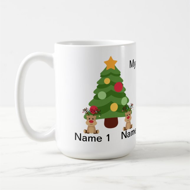 Mug Bouteille d'eau de Noël (Gauche)