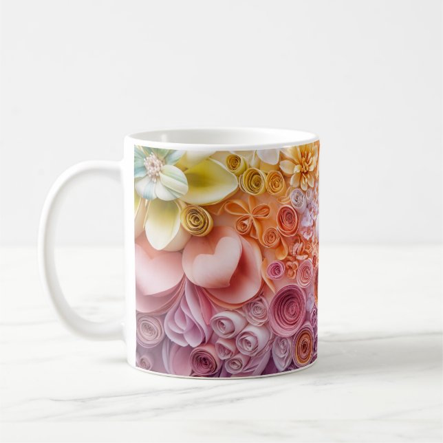Mug Bouteille du jardin fleuri (Gauche)