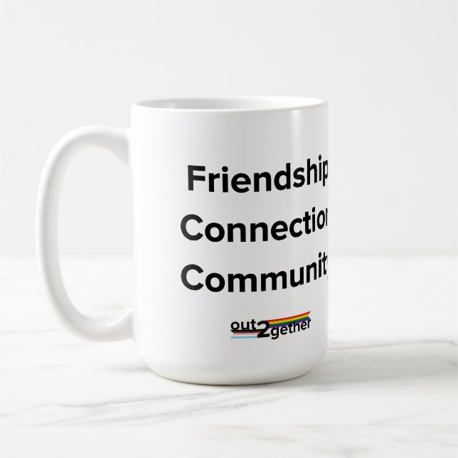 Mug Bouteille du logo Out2gether (Gauche)