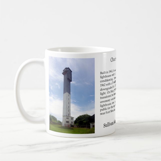 Mug Bouteille du phare de Charleston (Gauche)