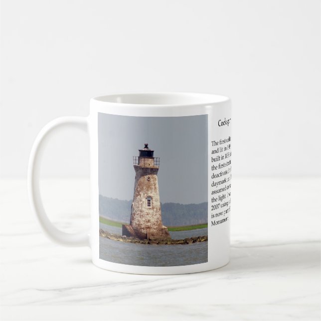 Mug Bouteille du phare de Cockspur Island (Gauche)