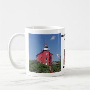 Mug Bouteille du phare de Marquette Harbour