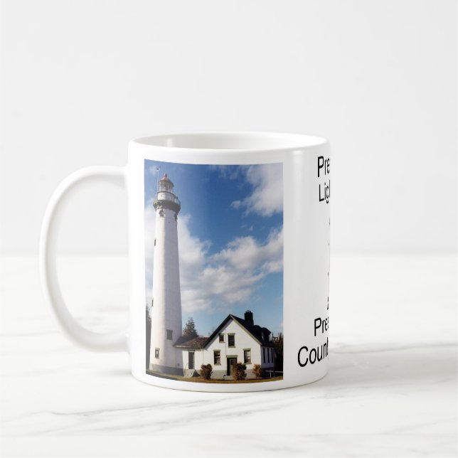 Mug Bouteille du phare de Presque Isle (Gauche)