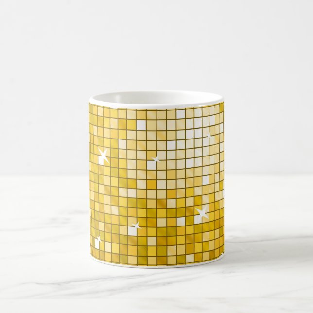 Mug Bouteille en carreaux "or" (Centre)