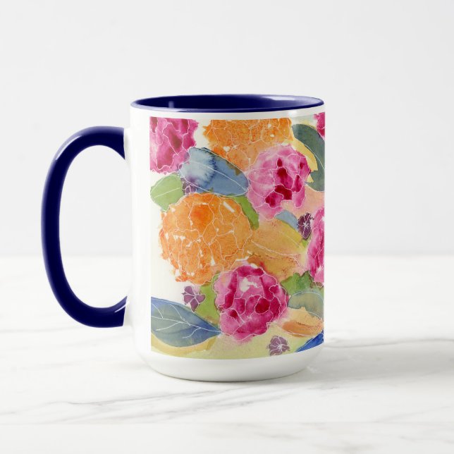 Mug Bouteille florale aquarelle (Gauche)