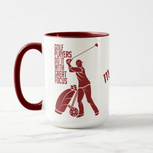 Mug Bouteille GOLF PLAYER de nom personnalisé - choisi