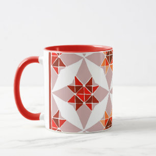Mug Bouteille motif rouge orange