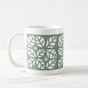 Mug Bouteille motif verte et blanche