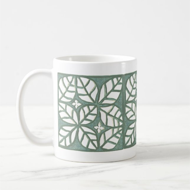 Mug Bouteille motif verte et blanche (Gauche)