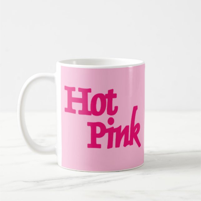 Mug Bouteille rose chaude (Gauche)