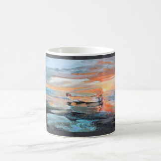 Mug Bouteille sur la plage