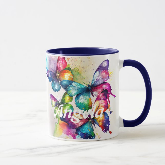 Mug Bouteilles de l'aquarelle (Droite)