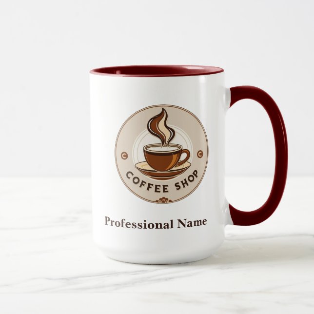 Mug Boutique de café minimal moderne (Droite)