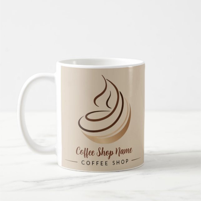 Mug Boutique de café minimal moderne (Gauche)