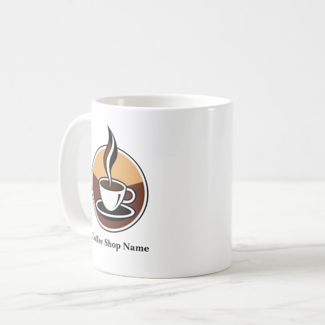 Mug Boutique de café simple moderne boutique professio (Devant gauche)