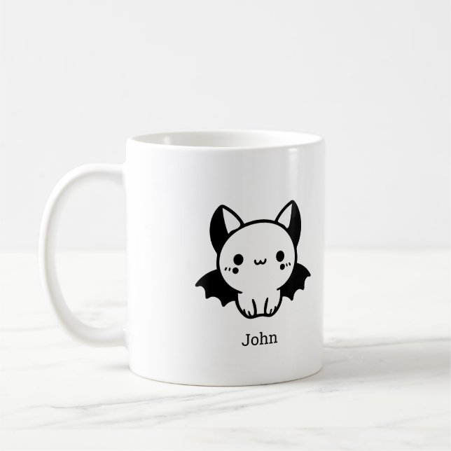 Mug Boutique de chauve-souris adorable - Kawaii minima (Gauche)