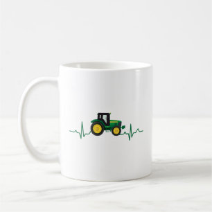 Mug Bouton cardiaque du tracteur 