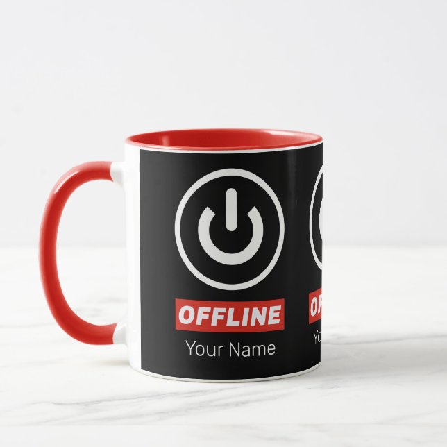 Mug Bouton D'Alimentation Hors Ligne Pour Relax Chill  (Gauche)