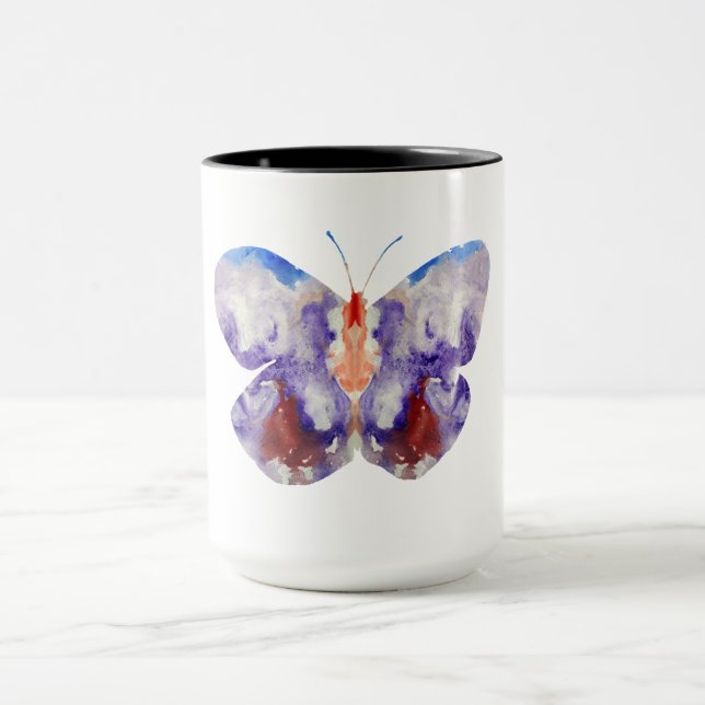Mug Bouton d'aquarelle mignon (Centre)