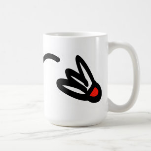 Mug Bouton de badminton personnalisé avec texte person