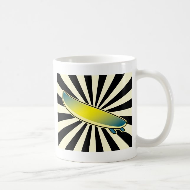 Mug bouton de planche de surf (Droite)