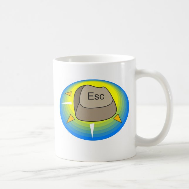 Mug Bouton d'évasion d'ordinateur (Droite)