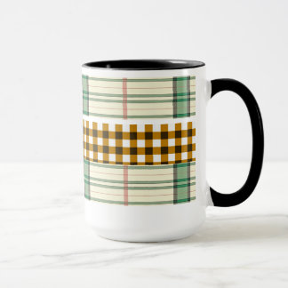 Mug Bouton motif de bandes