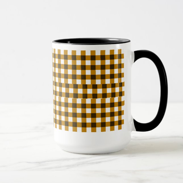 Mug Bouton motif de bandes (Droite)