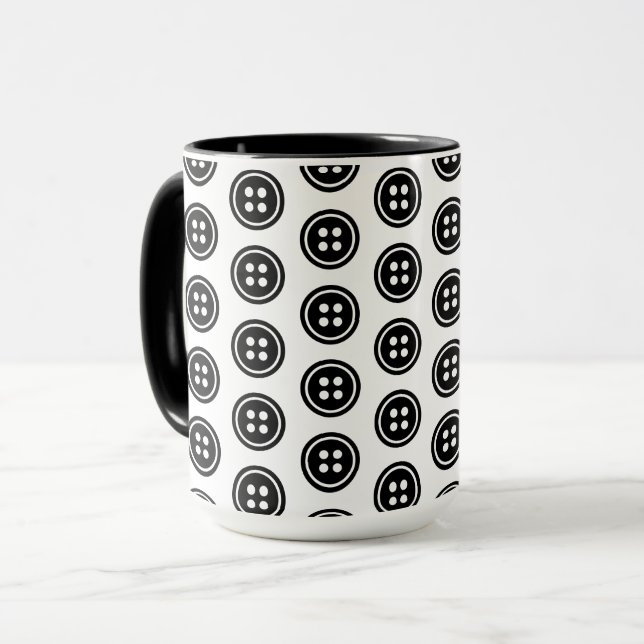 Mug Bouton noir (Devant gauche)