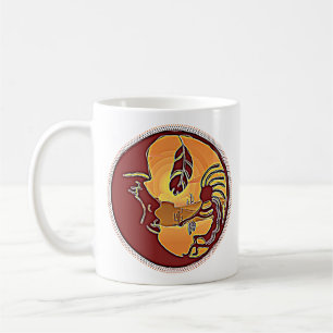 Mug Bouton paysage - Plume de lune Kokopelli 1