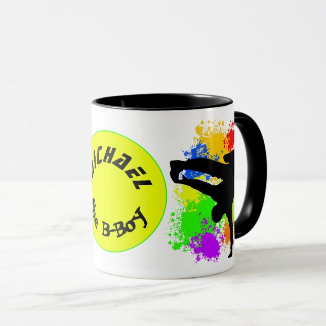 Mug Bouton personnalisable pour danseuse de colorsplas (Devant droit)