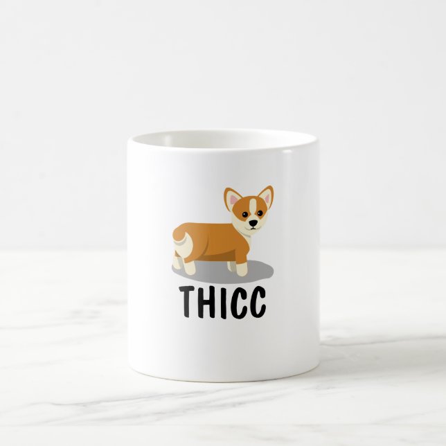 Mug Bouton Thicc Corgi (Centre)