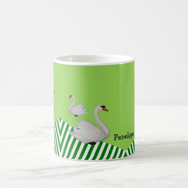Mug Bouton vert cygne (Centre)