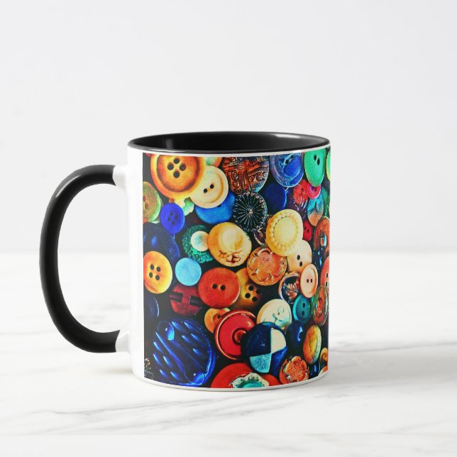 Mug Boutons Vintage (Gauche)
