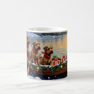 Mug Bouvier des Flandres Bateau de Noël Vacances